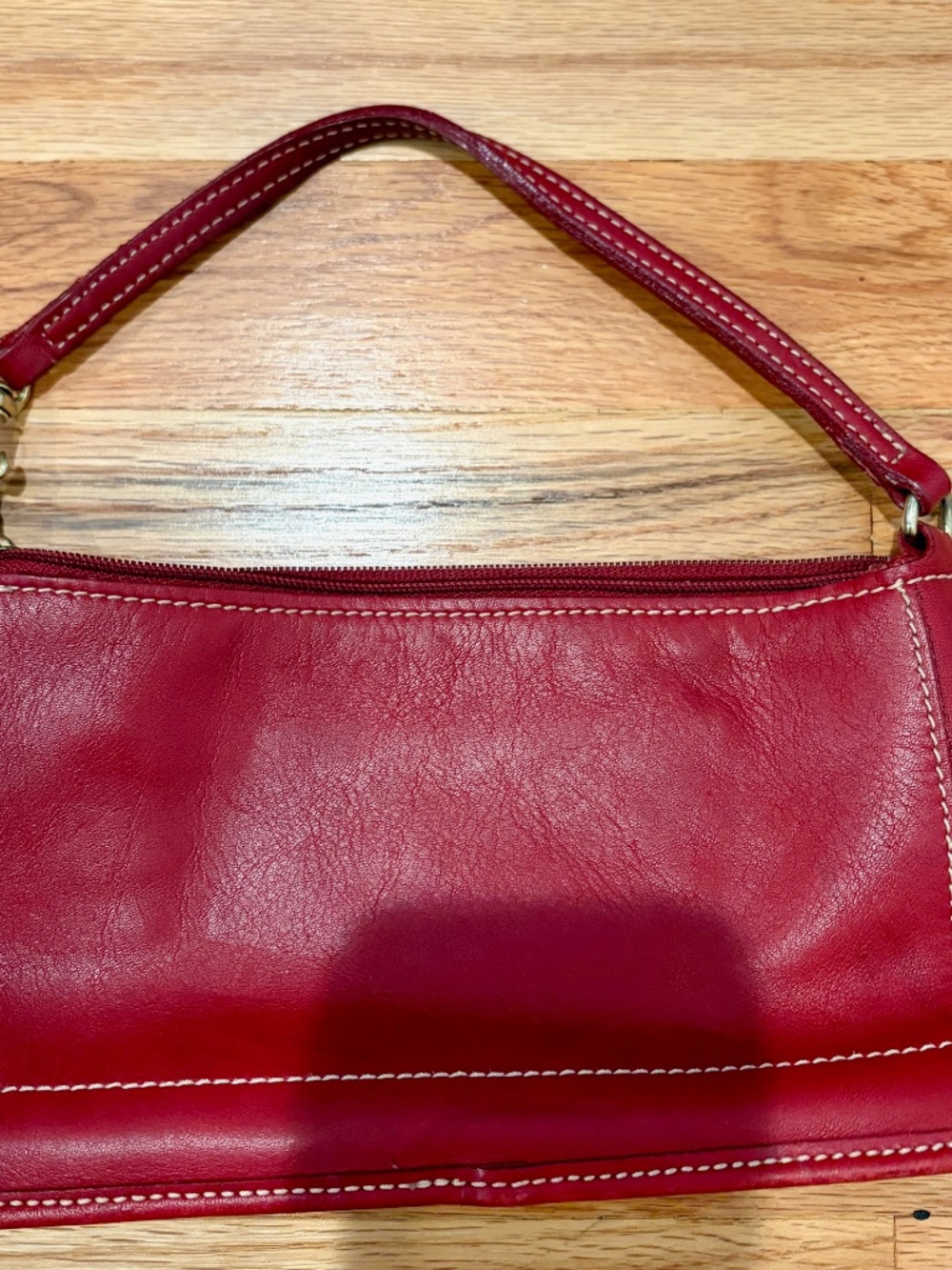Vintage Coach Demi Red Leather Baguette Shoulder Bag Y2K Costa Rica - Picture 2 of 7